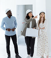 Custom home builders in Ocean County reviewing adaptations with home owners